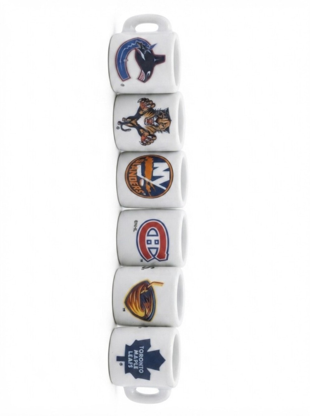 2000s NHL Hockey Mini Mugs 🏒 HABS LEAFS ISLES PANTHERS CANUCKS THRASHERS